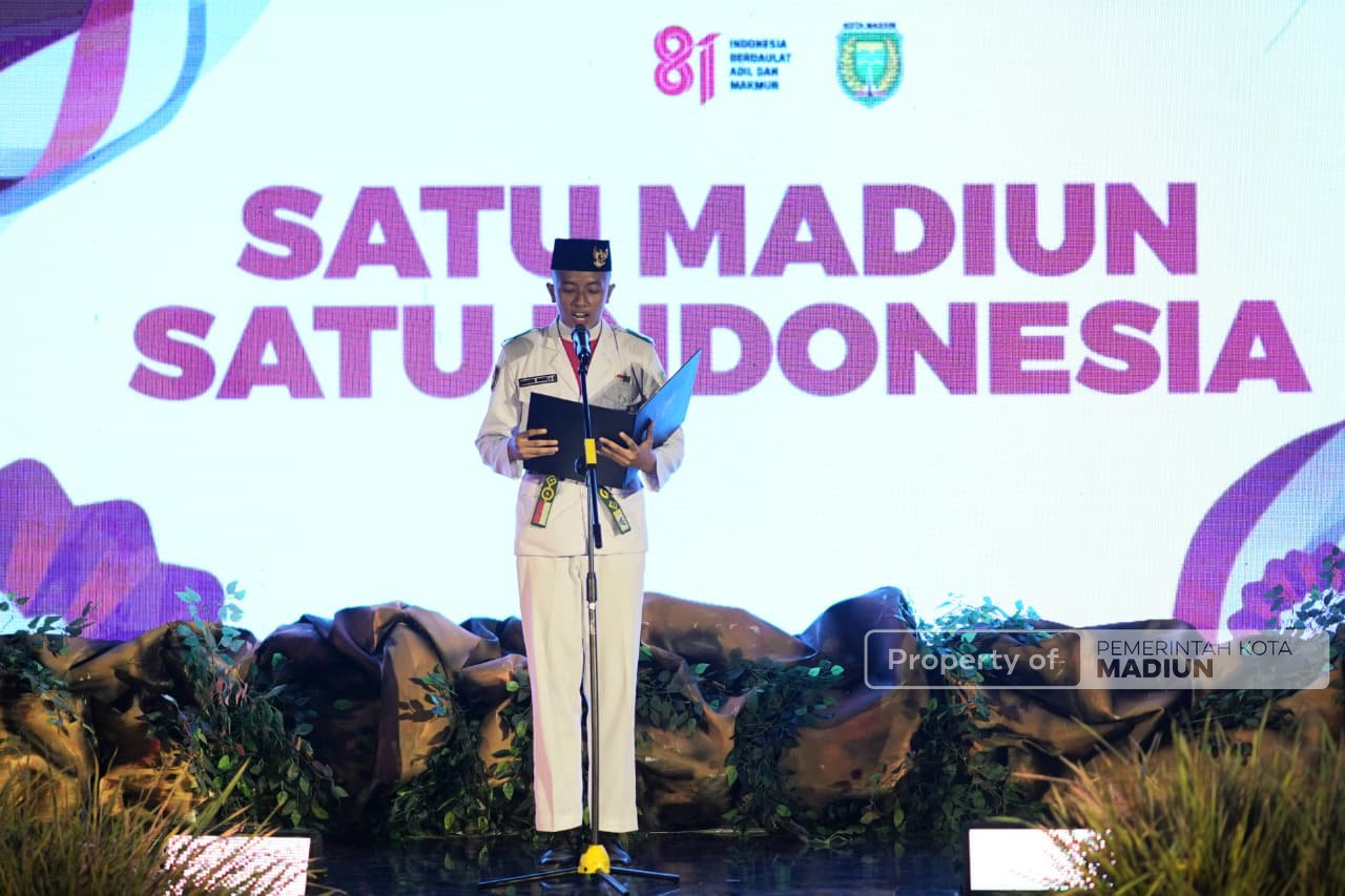 Malam Kenegaraan di Kota Madiun, Plt Wali Kota Ajak Perkuat Gotong Royong dan Peduli Sesama