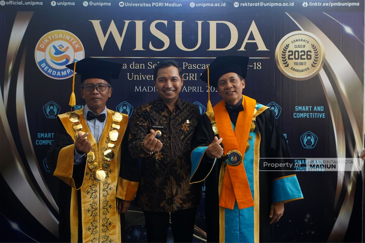 Hadiri Wisuda Unipma, Plt Wali Kota Kita Entaskan Kemiskinan Melalui Pendidikan