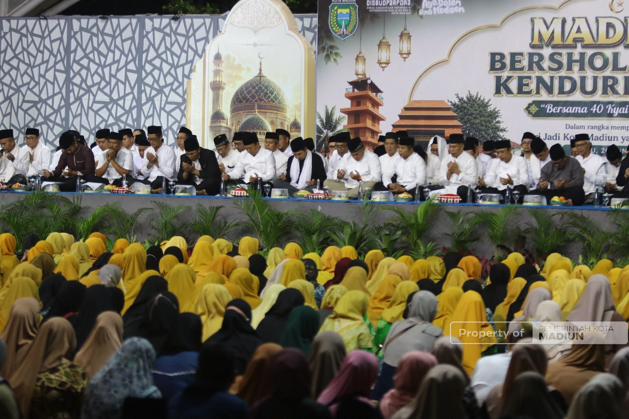 Lewat Madiun Bersholawat dan Kenduri Akbar, Plt Wali Kota Harap Semua Masyarakat Turut Mendoakan Kota Pendekar
