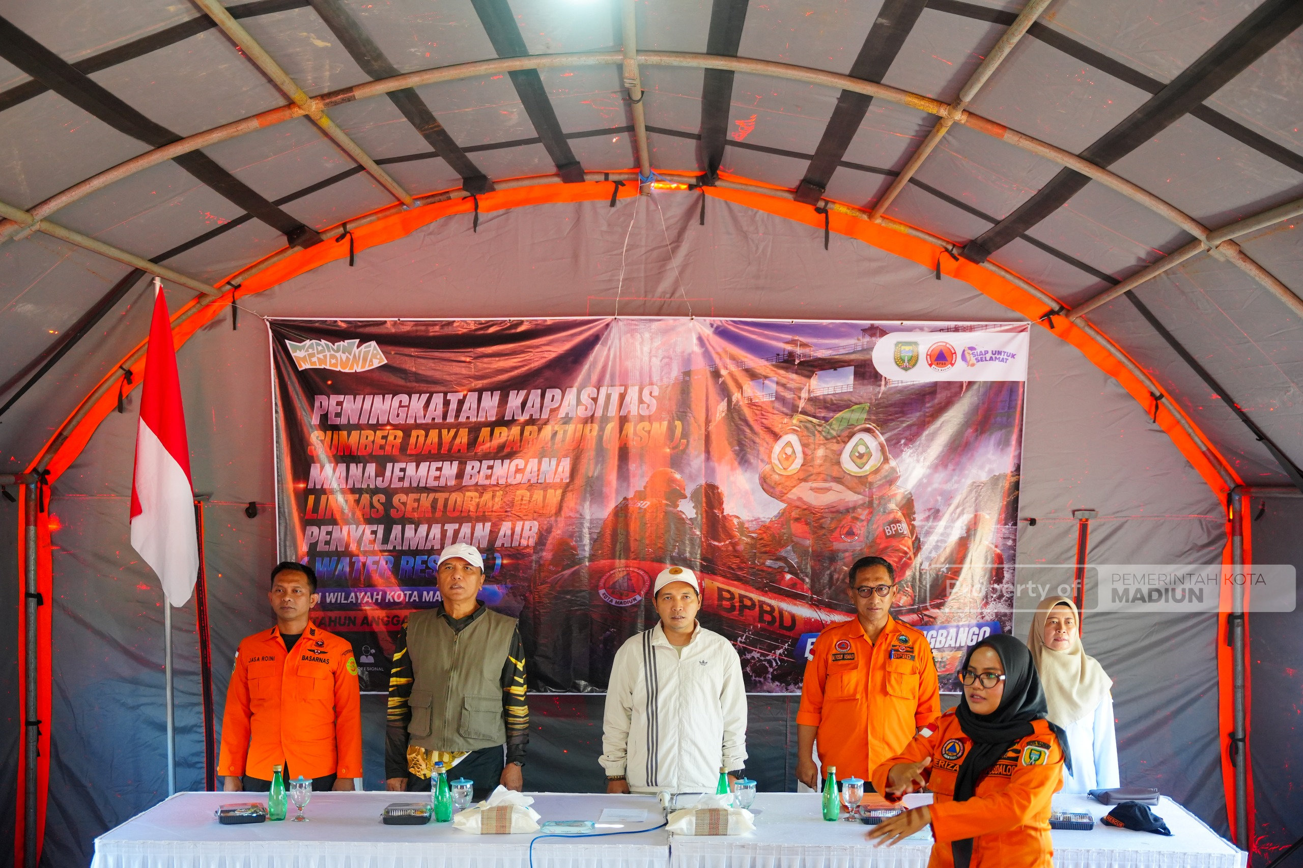 Bencana Tak Bisa Diprediksi, Pemkot Madiun Bekali ASN Kemampuan Manajemen Bencana dan Water Rescue