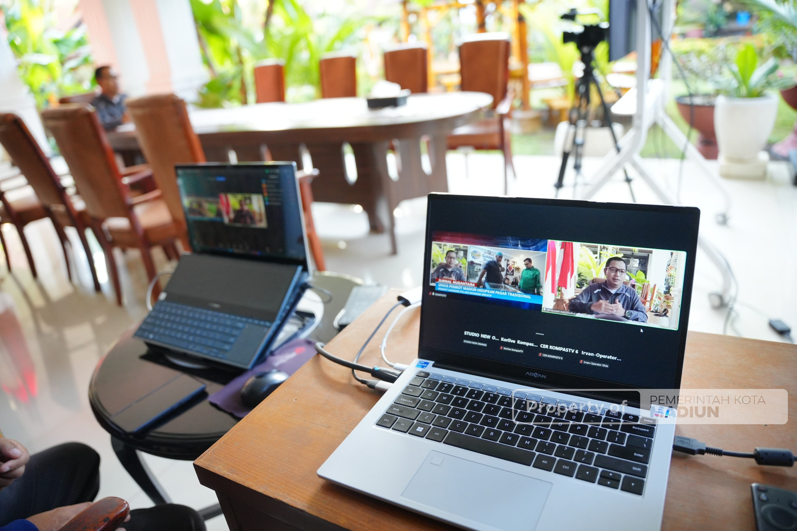 Menjadi Narasumber Jurnal Nusantara Kompas TV, Plt Wali Kota Madiun Paparkan Inovasi Pasar Sleko sebagai Ruang Ekonomi Kreatif