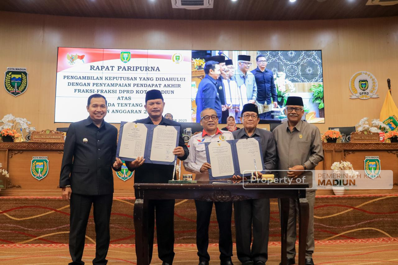 Resmi Digedok! Pemkot-DPRD Kota Madiun Sepakati Raperda APBD 2026