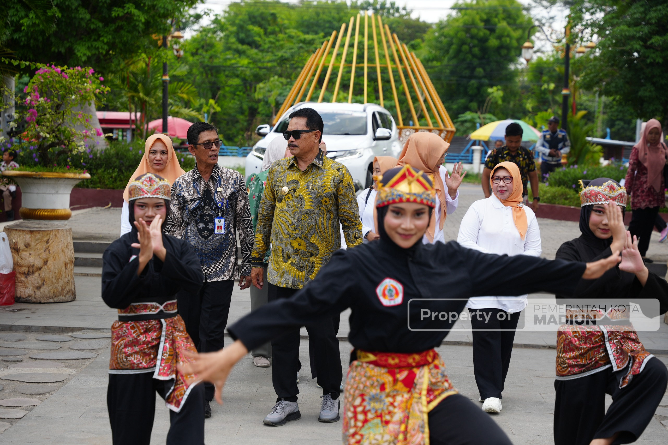 RTH Kota Madiun Jadi Wadah Kreativitas Pelajar, Wali Kota Dorong Seni Anak untuk Pelestarian Lingkungan