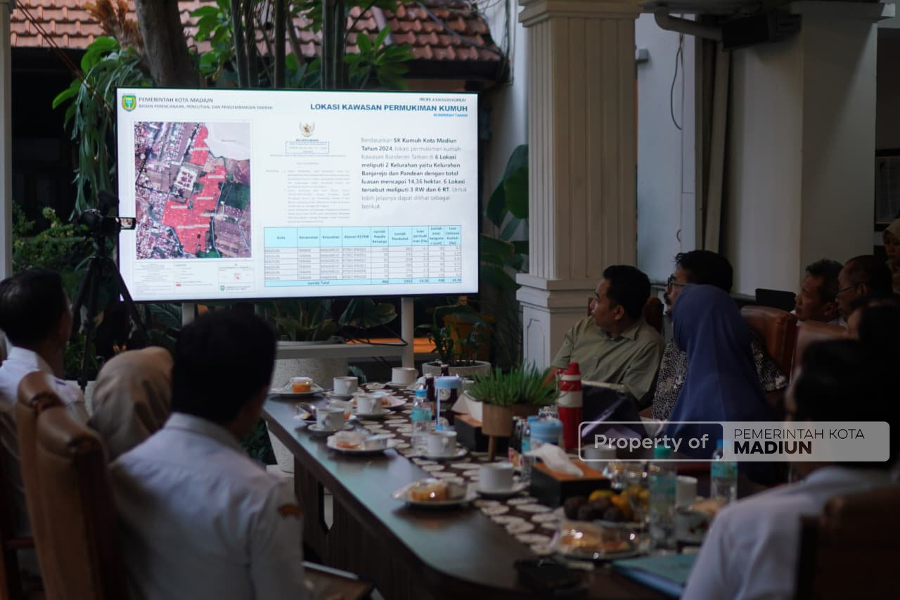 Pendataan Kawasan Kumuh Diperluas, Plt Wali Kota Madiun Minta Setiap Kelurahan Punya Data Perbaikan
