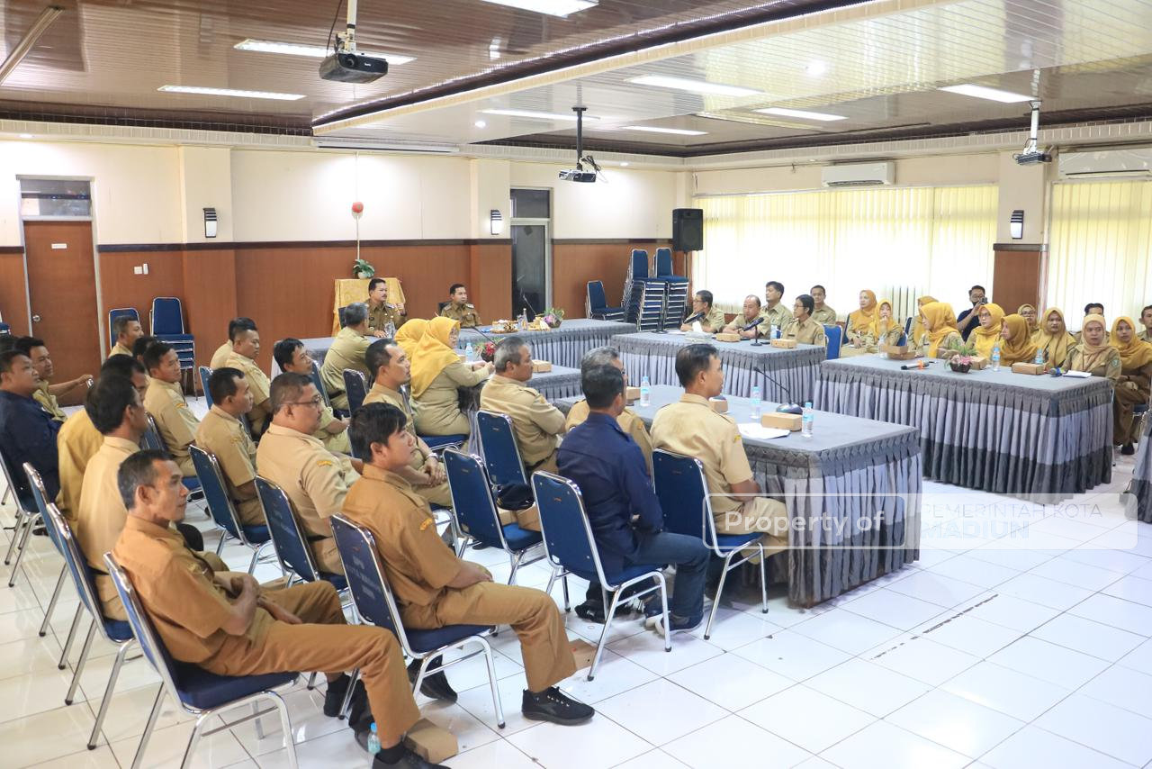 Wali Kota Madiun Pimpin Evaluasi Kinerja Dinas Perkim, Tegaskan Perkim-LH Casing Wajah Kota
