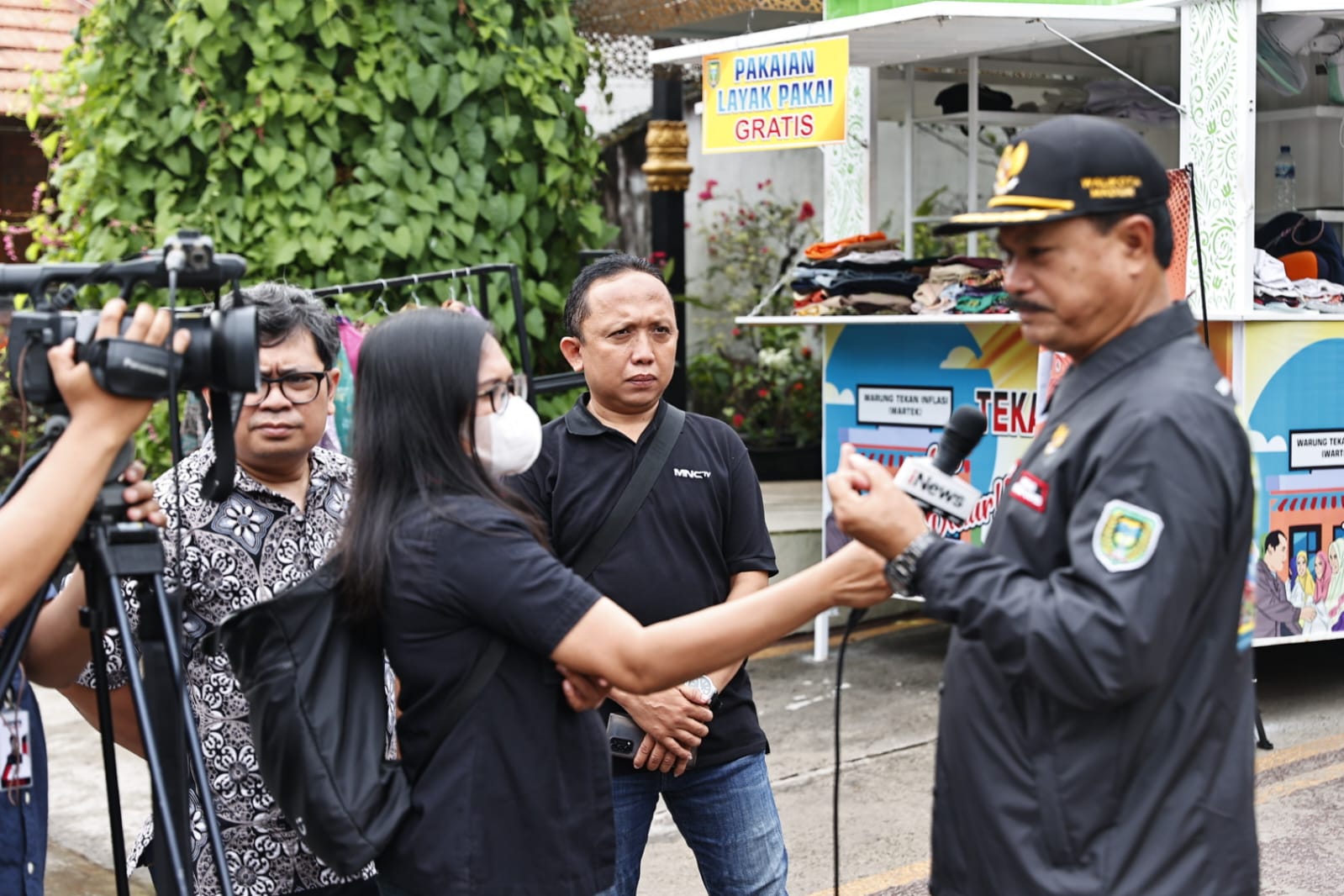 Tertarik Lapak UMKM dan Wartek Inflasi, iNews Gali Materi Bersama Wali Kota Maidi