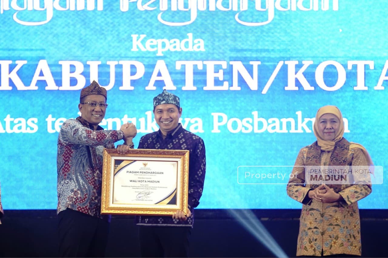 Terima Penghargaan dari Kemenkum, Kota Madiun Masuk Daerah Tercepat Pembentukan Posbankum
