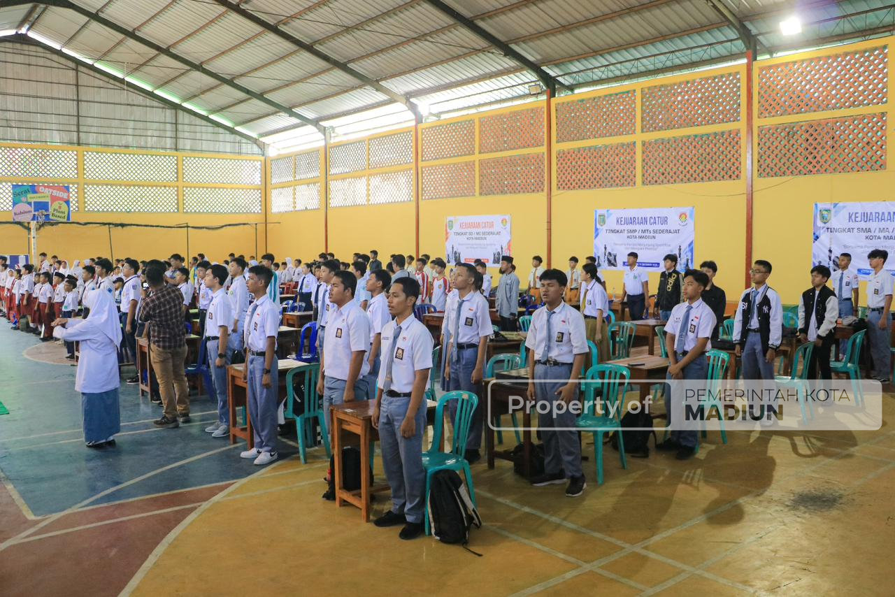 Wakil Wali Kota Madiun Buka Kejuaraan Catur Pelajar 2025, Dorong Prestasi dan Promosi Kota Lewat Catur