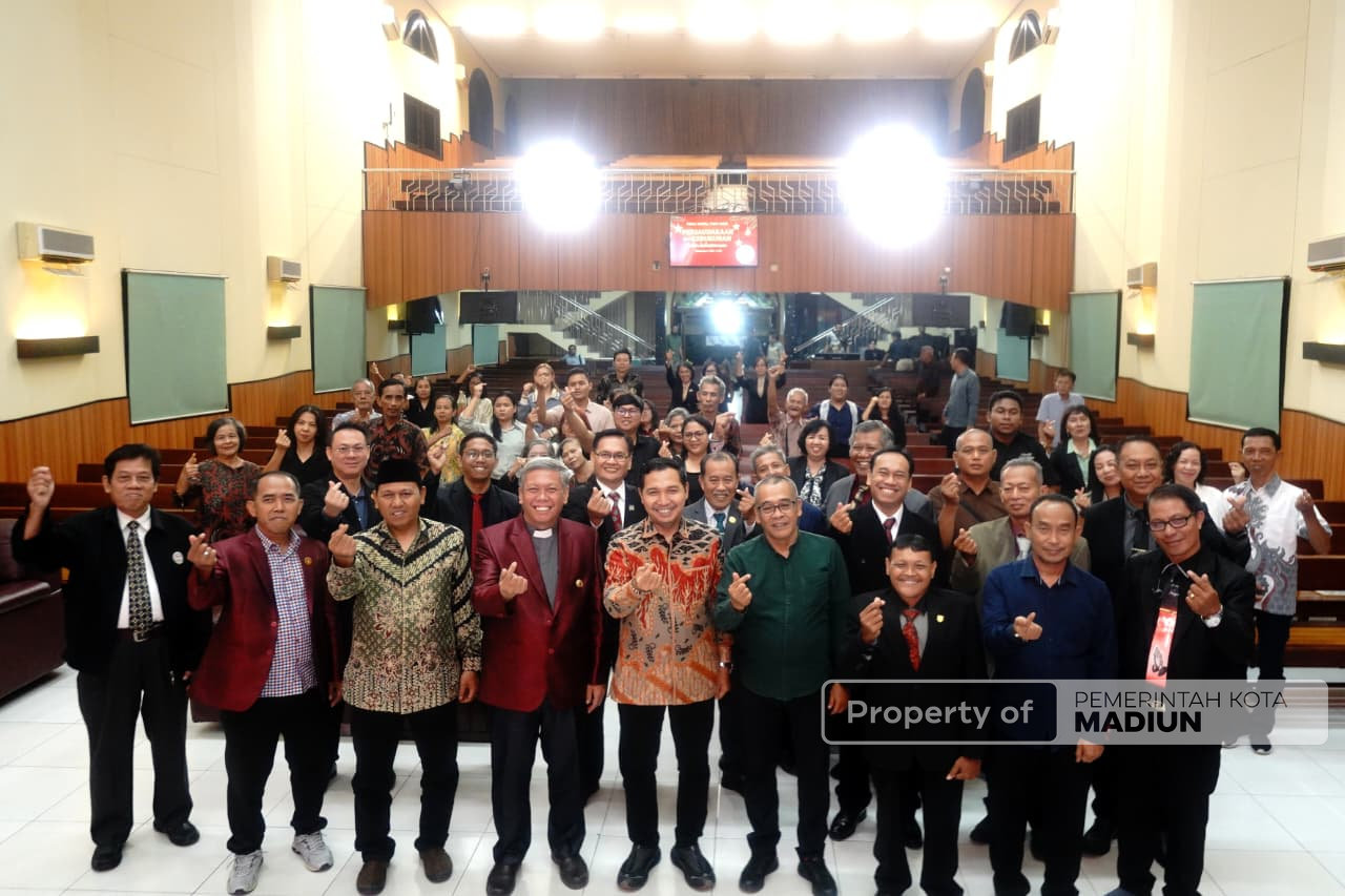 Pelantikan Pengurus PGPI Kota Madiun, Wawali Serukan Perdamaian Antarumat Beragama