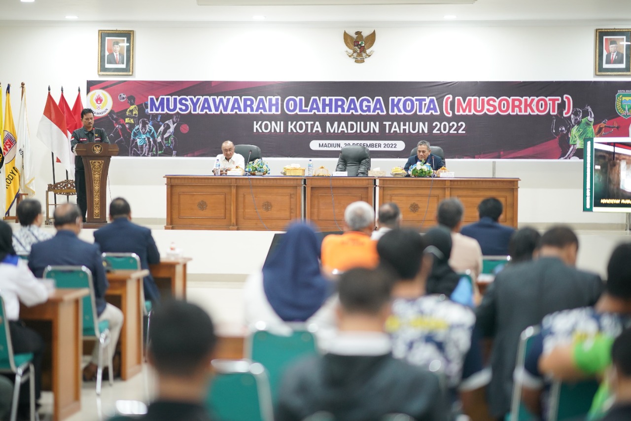 Buka Musorkot KONI, Wali Kota Harap Peningkatan Kualitas Atlet Kota Madiun