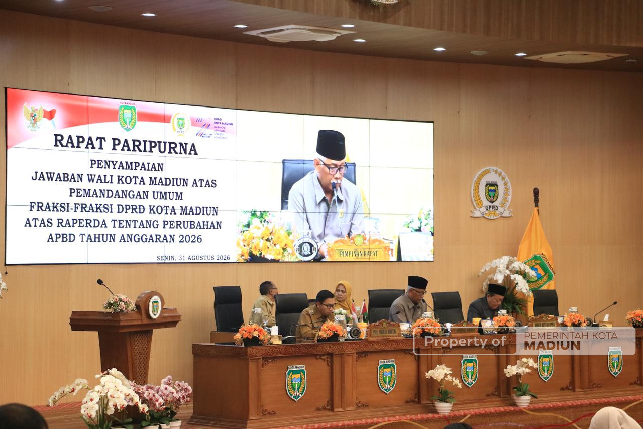 Jawab Masukan PU Fraksi, Plt Wali Kota Madiun Pastikan Perubahan APBD 2026 Segera Tuntas