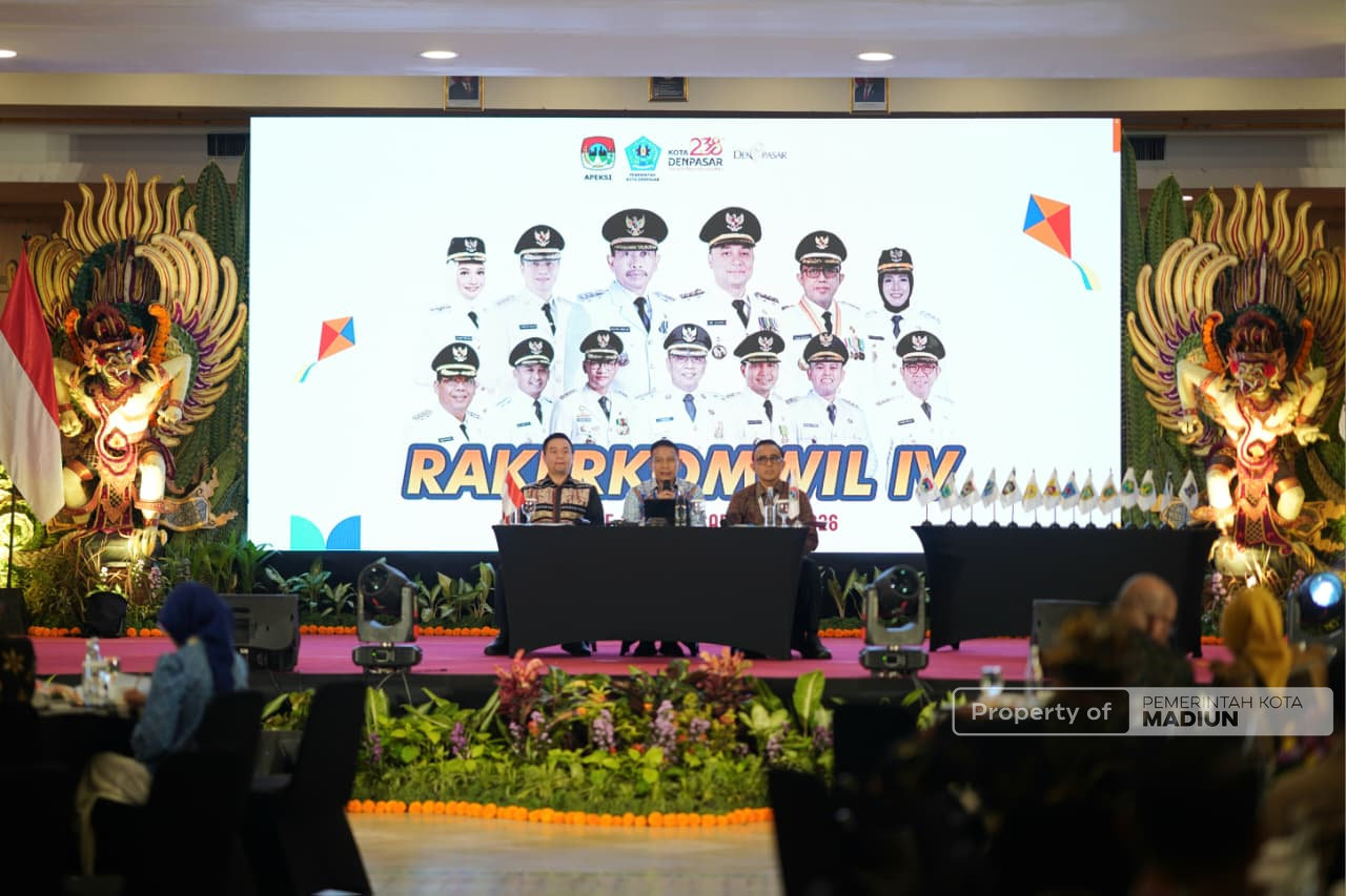 Bahas Isu Strategis Daerah di Raker Komwil IV APEKSI Ke-21, Plt Wali Kota Madiun Dorong Penguatan Sinergi Pusat dan Daerah