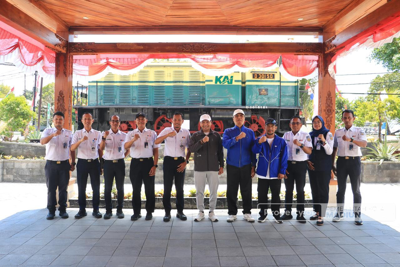 Sinergi dengan PT KAI Diperkuat, Plt Wali Kota Madiun Dorong Penataan Kawasan Stasiun