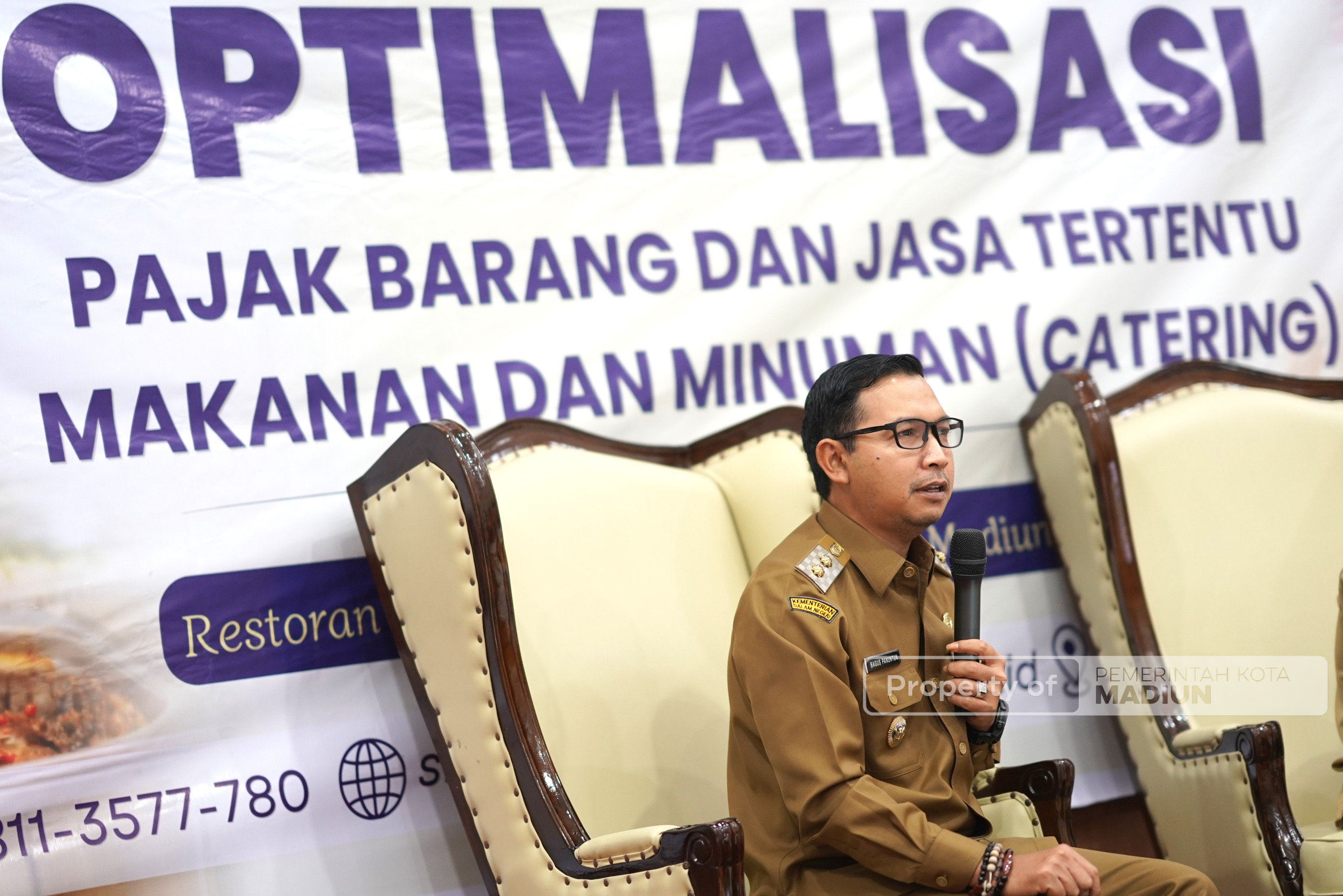 Buka Sosialisasi Optimalisasi PBJT, Plt Wali Kota Perkuat Kepatuhan Wajib Pajak