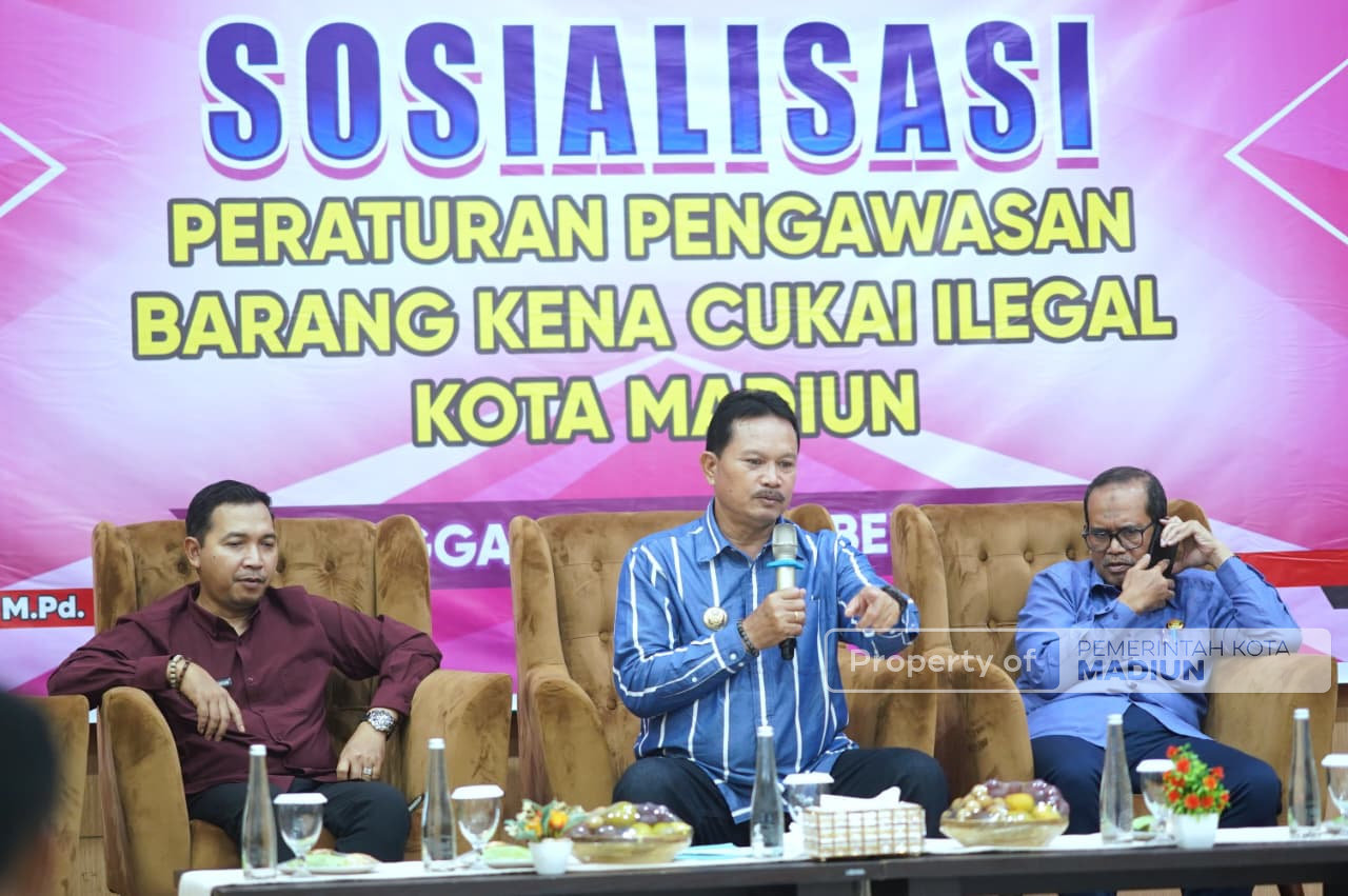Sosialisasi Peraturan Pengawas BKC Ilegal, Wali Kota Madiun Tekankan Peran Ojek Online dalam Pemberantasan Rokok Ilegal