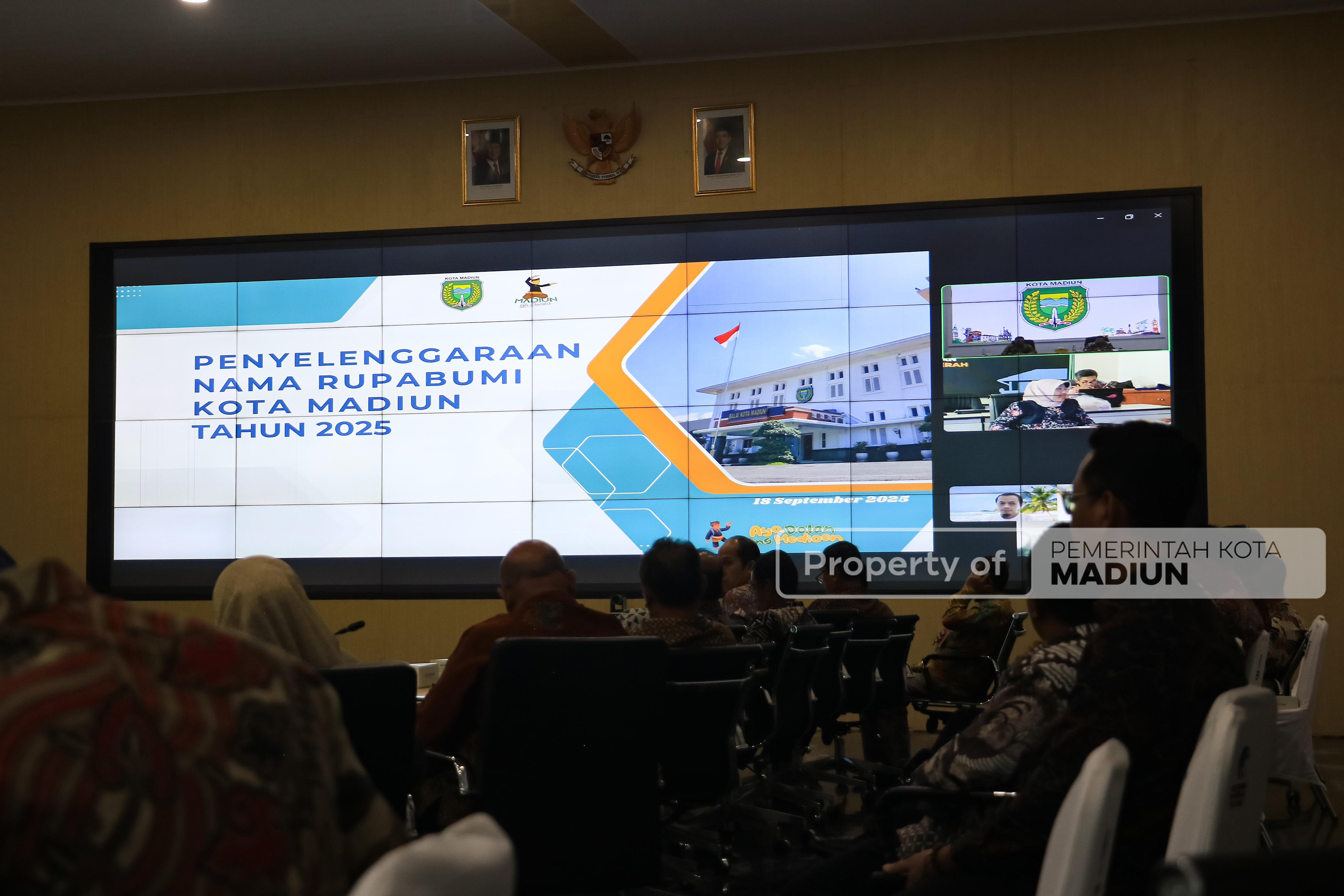 Penilaian Penghargaan Penamaan Rupabumi, Wali Kota Paparkan Inovasi Sirupa Kota Madiun di Hadapan Juri