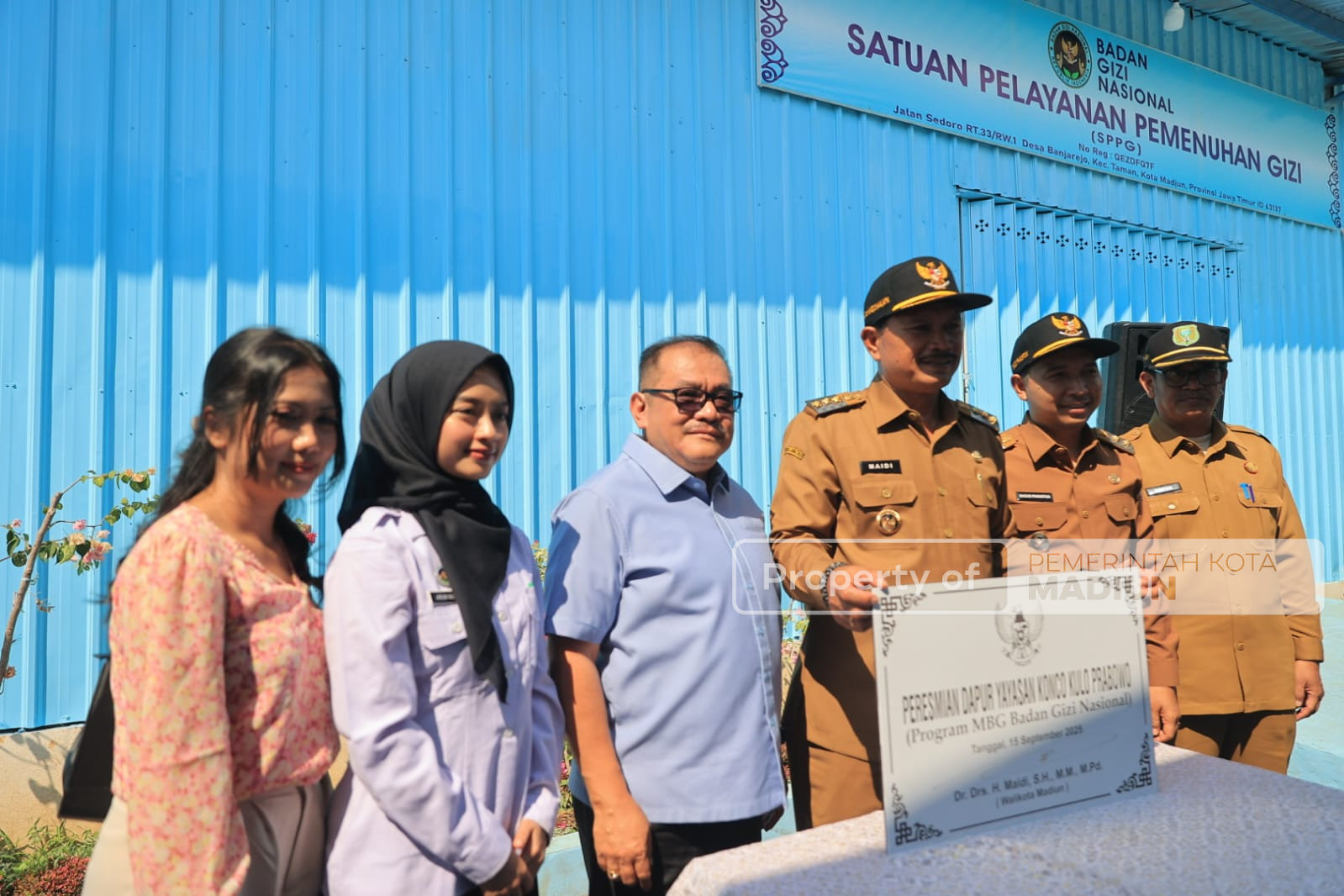 Wali Kota Dr. Maidi Resmikan Dua SPPG Lagi, Sisanya Ditarget Selesai Akhir Oktober Nanti