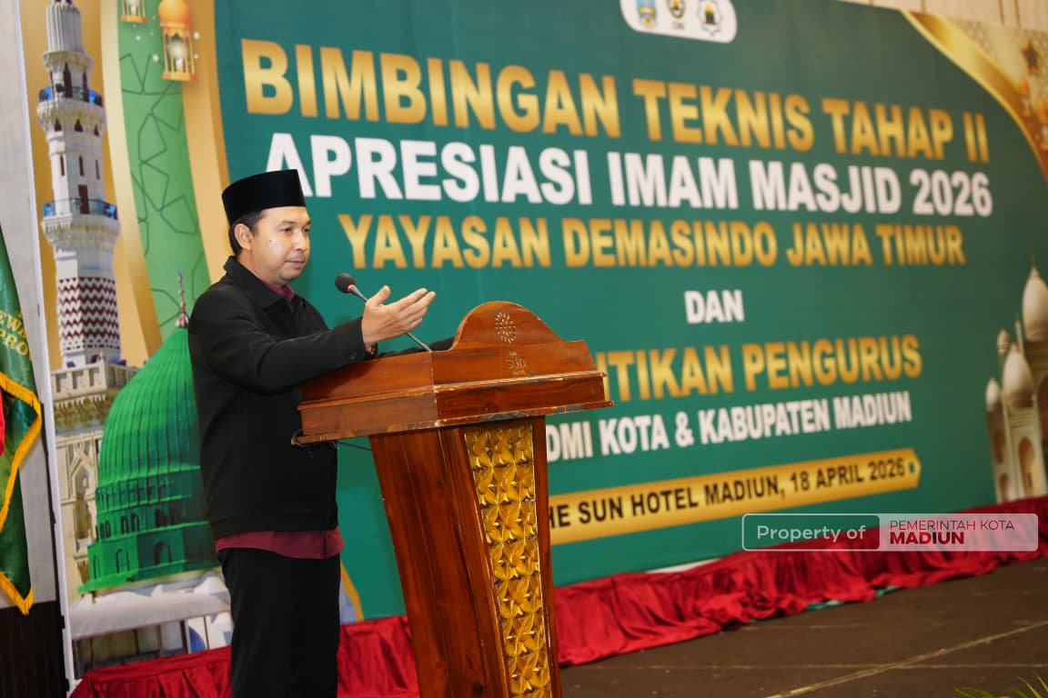 Pemkot Perkuat Sinergi dengan DMI, K.H Mas’ud Yahya Kembali Pimpin DMI Kota Madiun