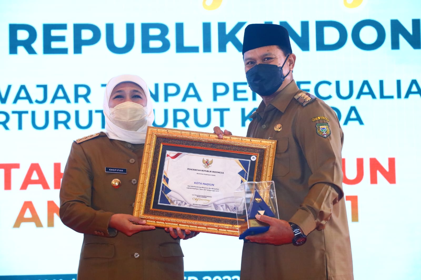 5 Kali Berturut-turut, Pemkot Madiun Raih Penghargaan WTP