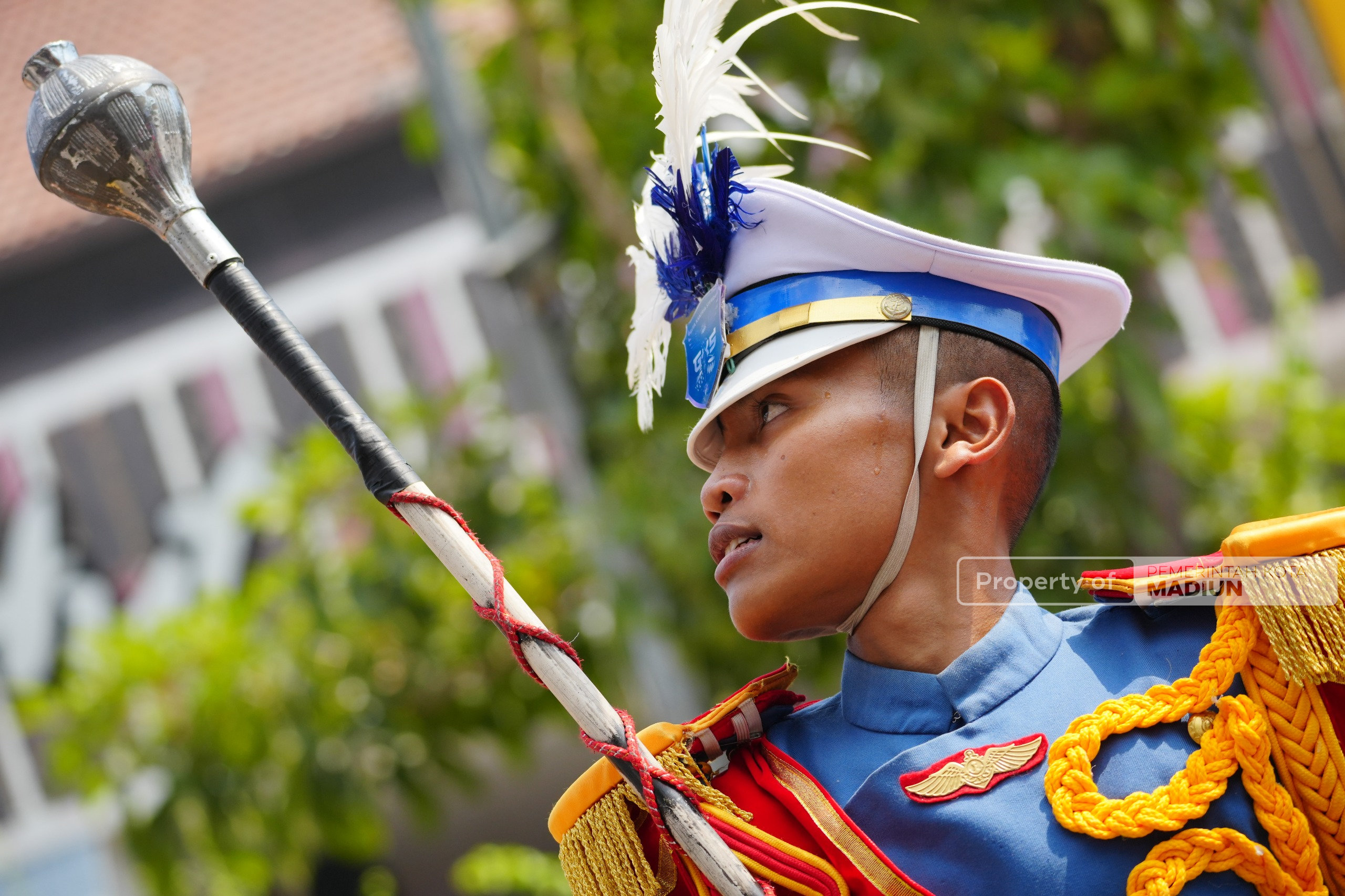 Parade Military Drumband Semarakkan HUT ke-108 Kota Madiun, Plt Wali Kota Harap Ekonomi Lokal Kian Bergeliat