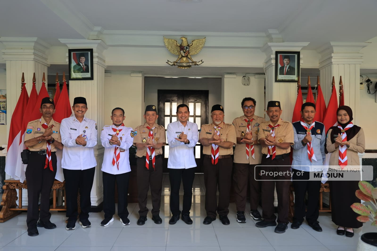 Persiapan Apel Hari Pramuka, Kwarcab Kota Madiun Paparkan Rencana Kegiatan Dihadapan Plt Wali Kota