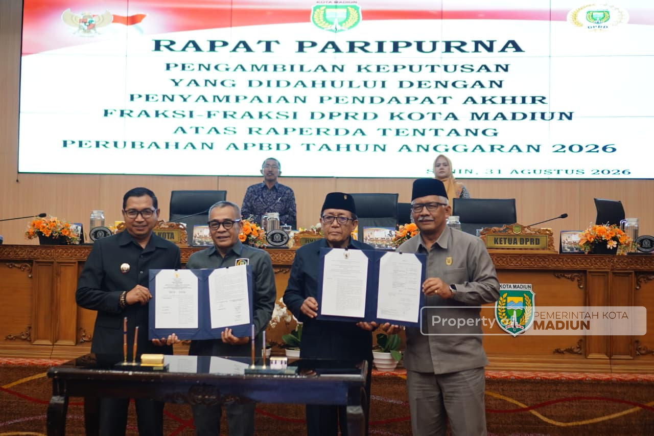 Delapan Fraksi DPRD Setujui Raperda Perubahan APBD 2026, Plt Wali Kota Pastikan Catatan Jadi Perhatian