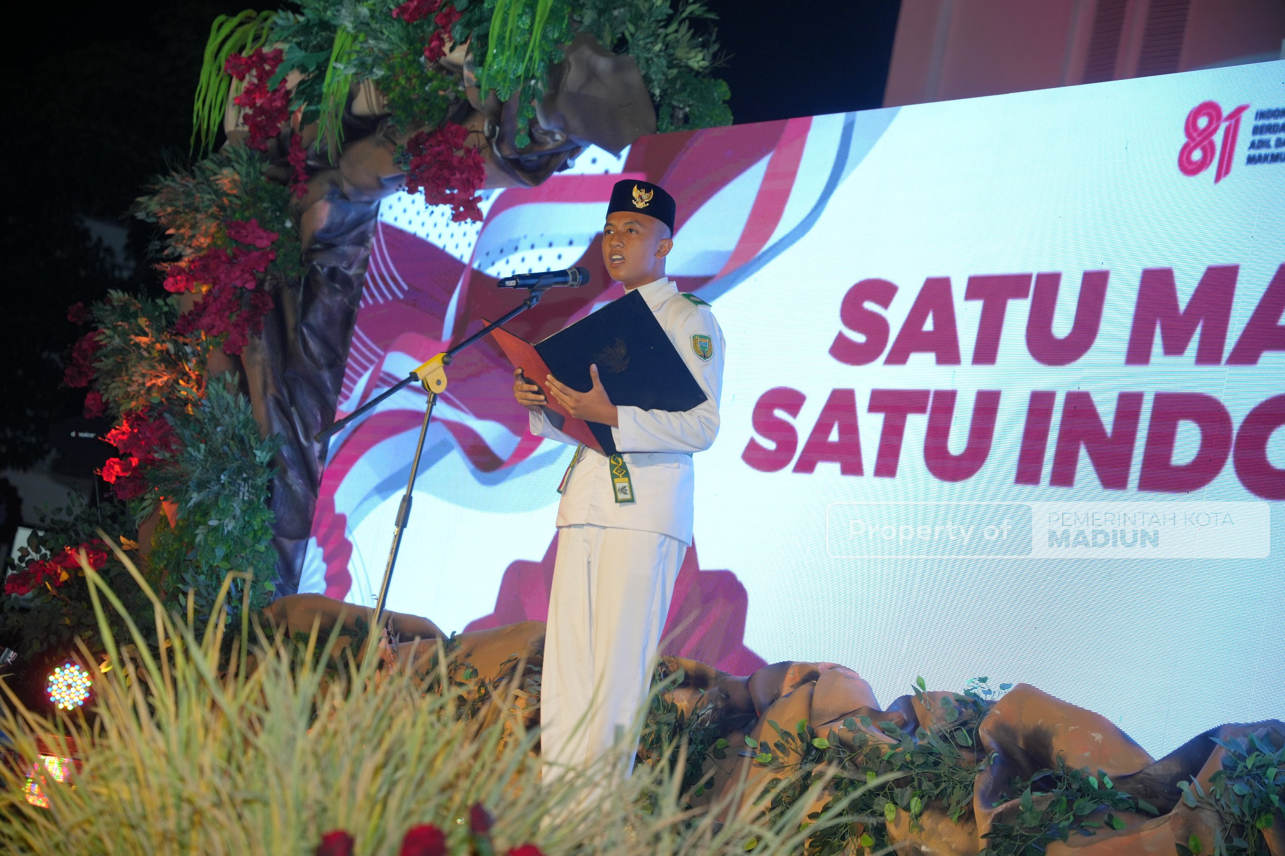 Malam Kenegaraan di Kota Madiun, Plt Wali Kota Ajak Perkuat Gotong Royong dan Peduli Sesama