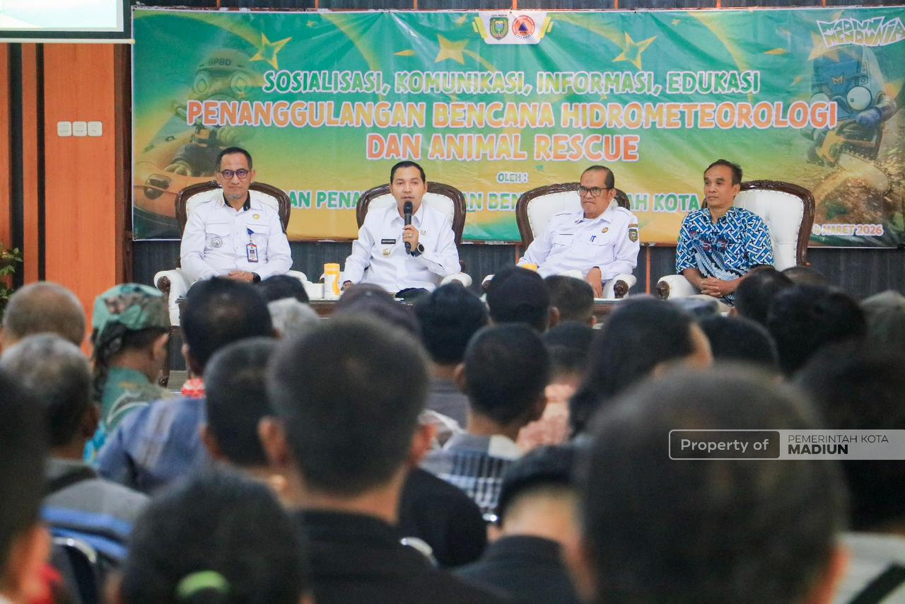 Cuaca Tak Menentu, BPBD Kota Madiun Gelar Sosialisasi Penanggulangan Bencana di Kecamatan Taman