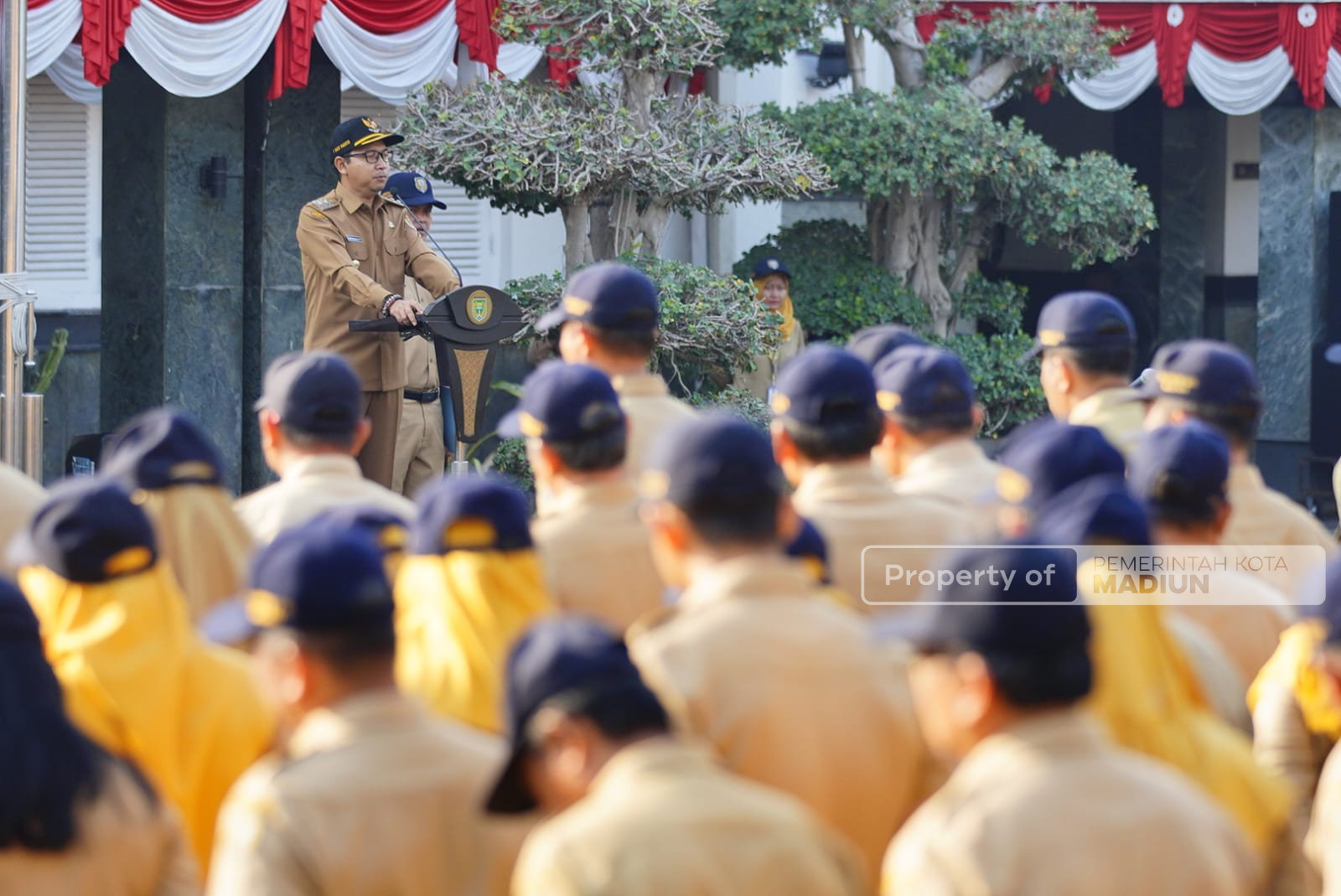 Pimpin Apel Pejabat, Plt Wali Kota Madiun Pesan Kekompakan dan Kinerja Terus Dijaga