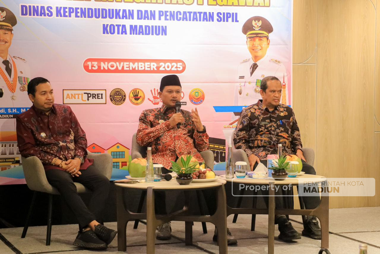 Wali Kota Madiun Dorong Penguatan Integritas dan Pelayanan Prima di Disdukcapil