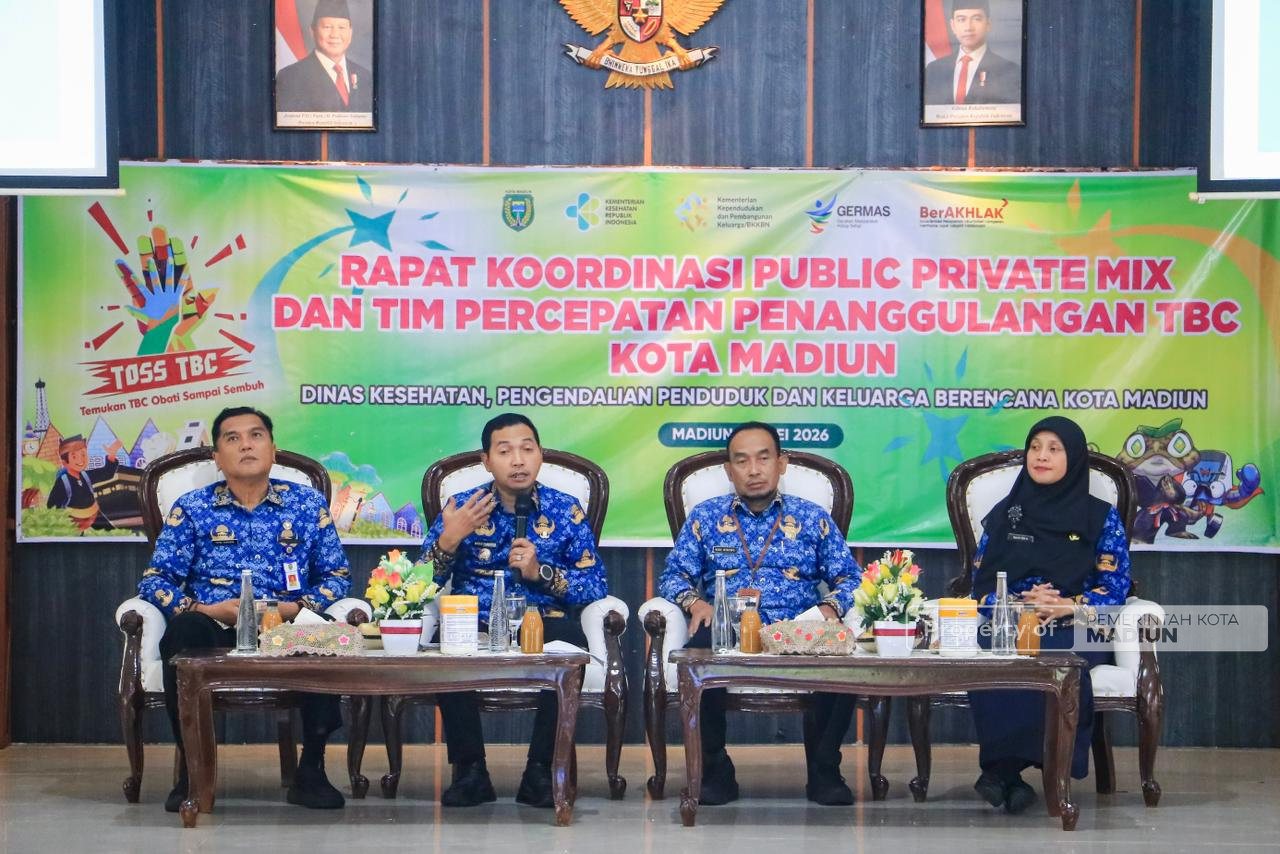 Gelar Rakor Penanggulangan TBC, Plt Wali Kota Madiun Tekankan Skrining dan Validasi Data Diperkuat