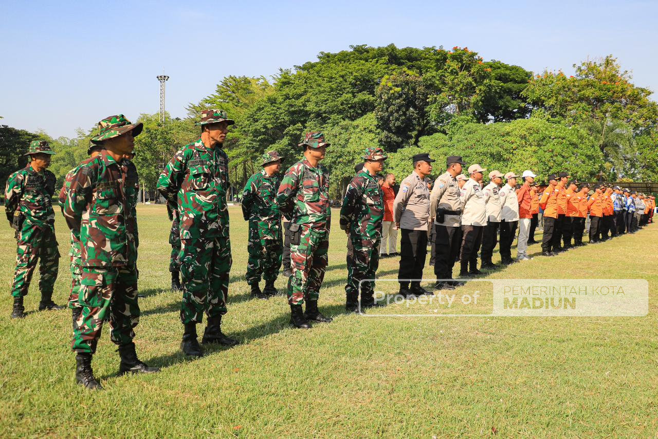 Apel Kesiapsiagaan Bencana, Pemkot Madiun Tegaskan Sinergi Hadapi Risiko Hidrometeorologi