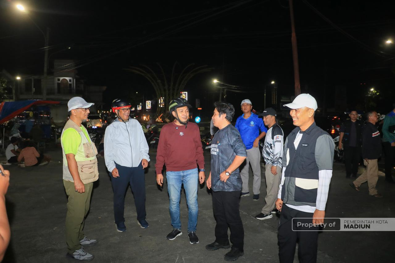 Gowes Pantau Fasum Jelang Lebaran, Plt Wali Kota Madiun Tekankan Perbaikan Cepat