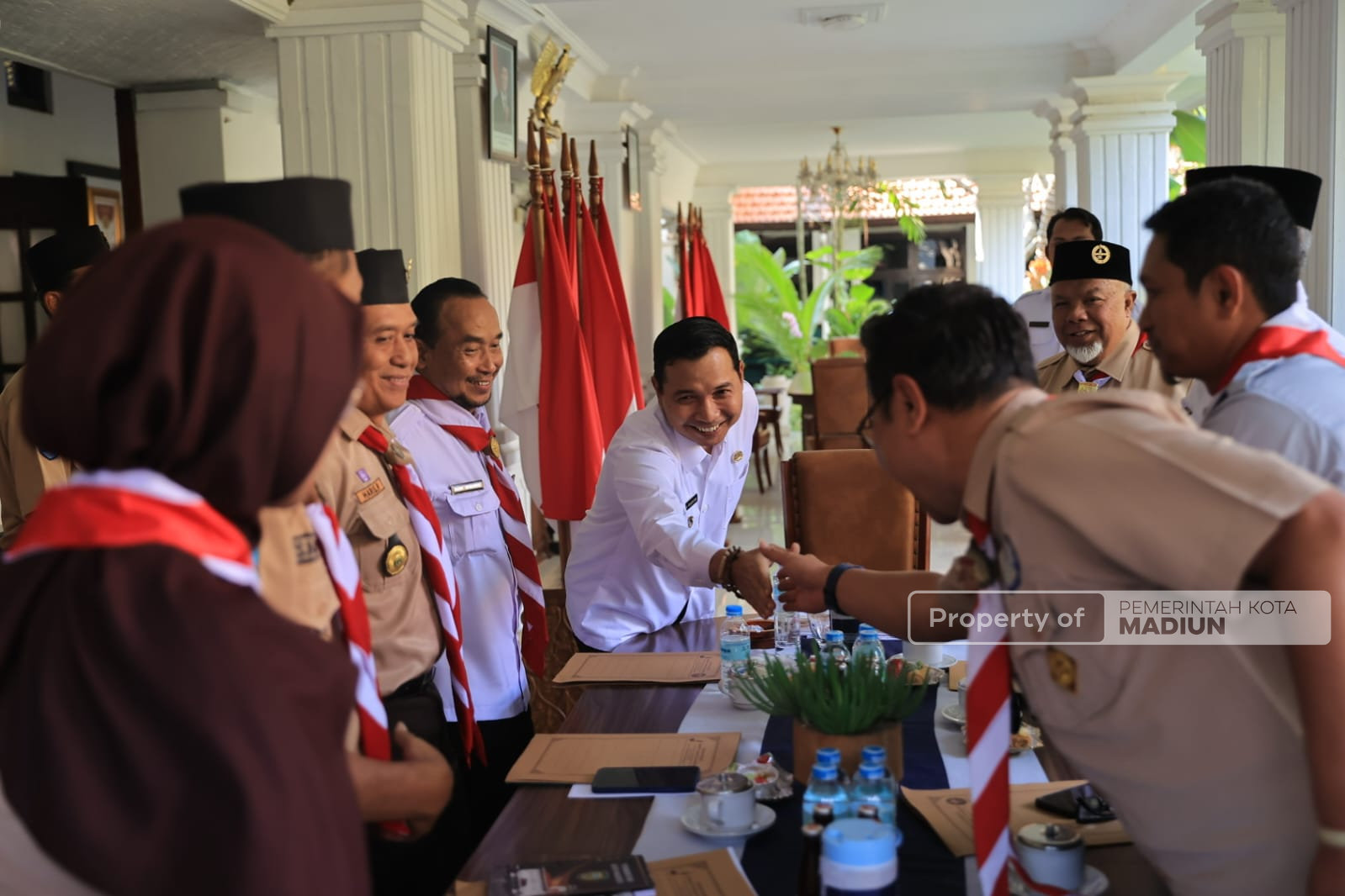 Persiapan Apel Hari Pramuka, Kwarcab Kota Madiun Paparkan Rencana Kegiatan Dihadapan Plt Wali Kota