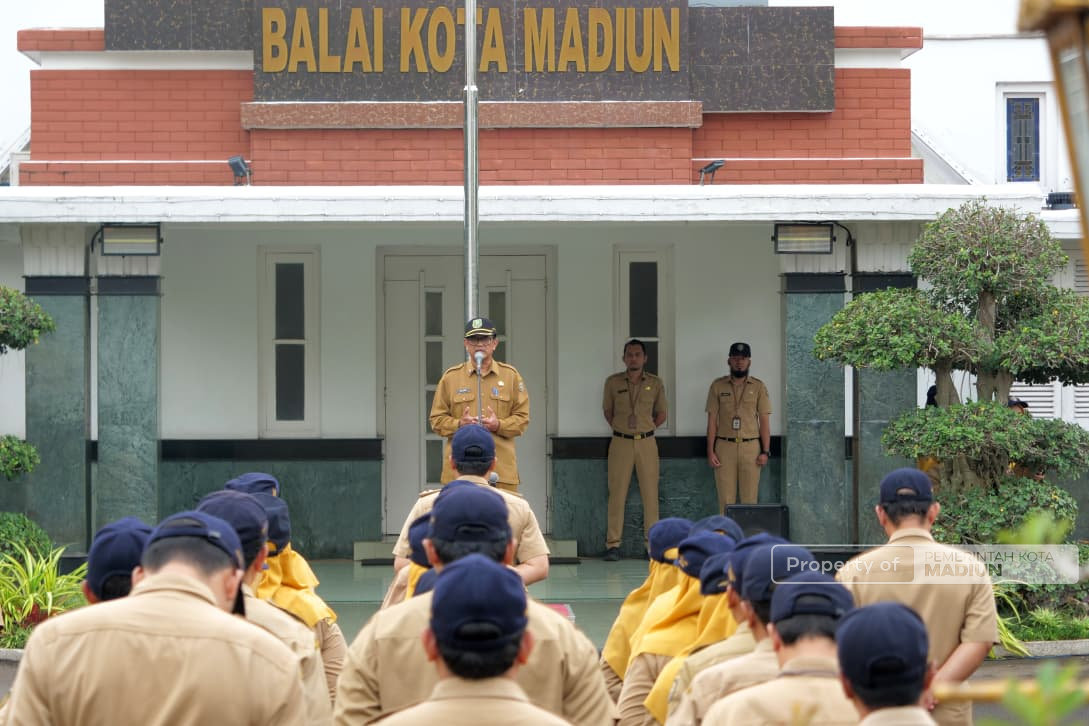 Pimpin Apel Pagi, Sekda Kota Madiun Pastikan Layanan Kepada Masyarakat Tetap Optimal