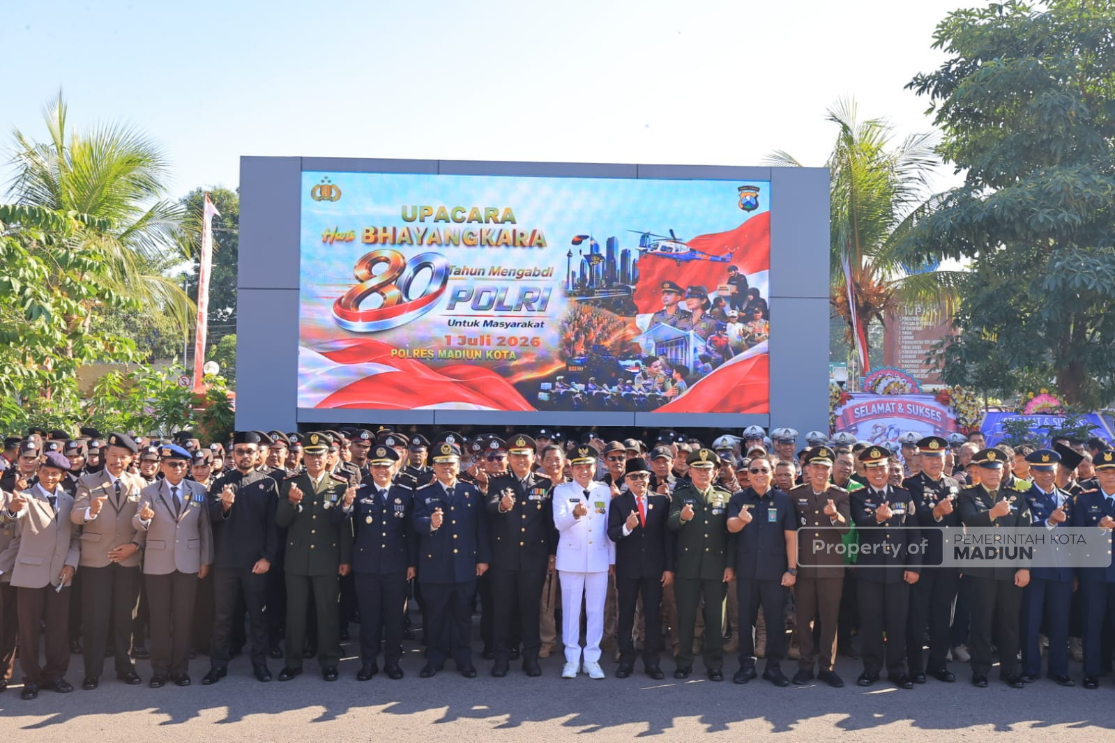Peringati Hari Bhayangkara ke-80, Plt Wali Kota Apresiasi Kolaborasi Polri dan Pemkot Madiun