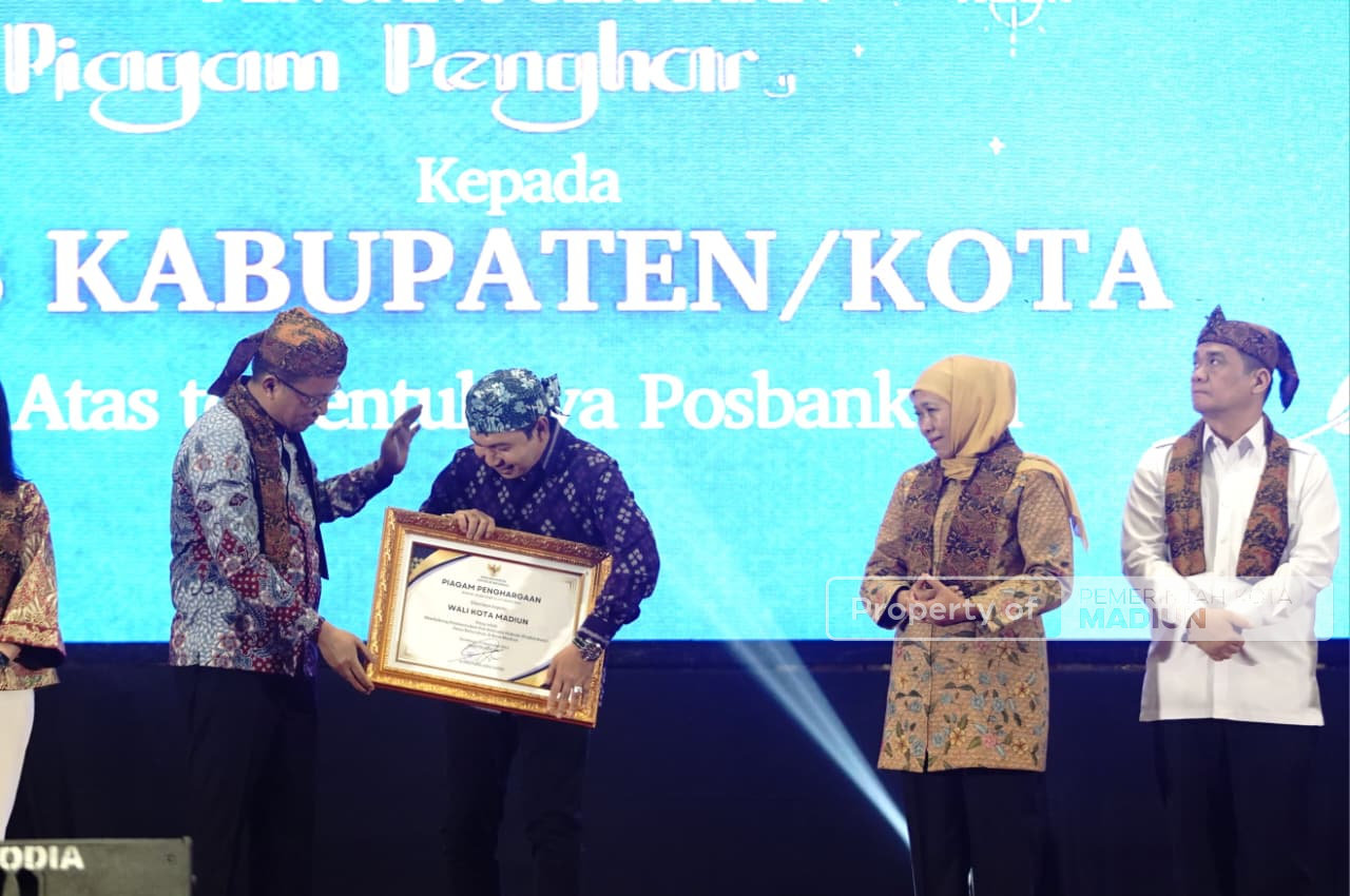 Terima Penghargaan dari Kemenkum, Kota Madiun Masuk Daerah Tercepat Pembentukan Posbankum
