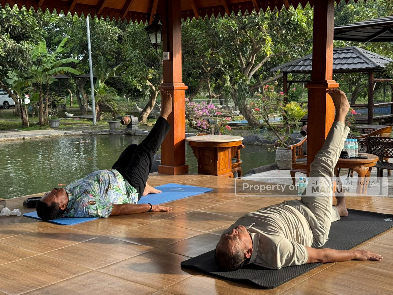 Jaga Kebugaran Aparatur, Wali Kota Madiun Rutinkan Senam Yoga di Green House