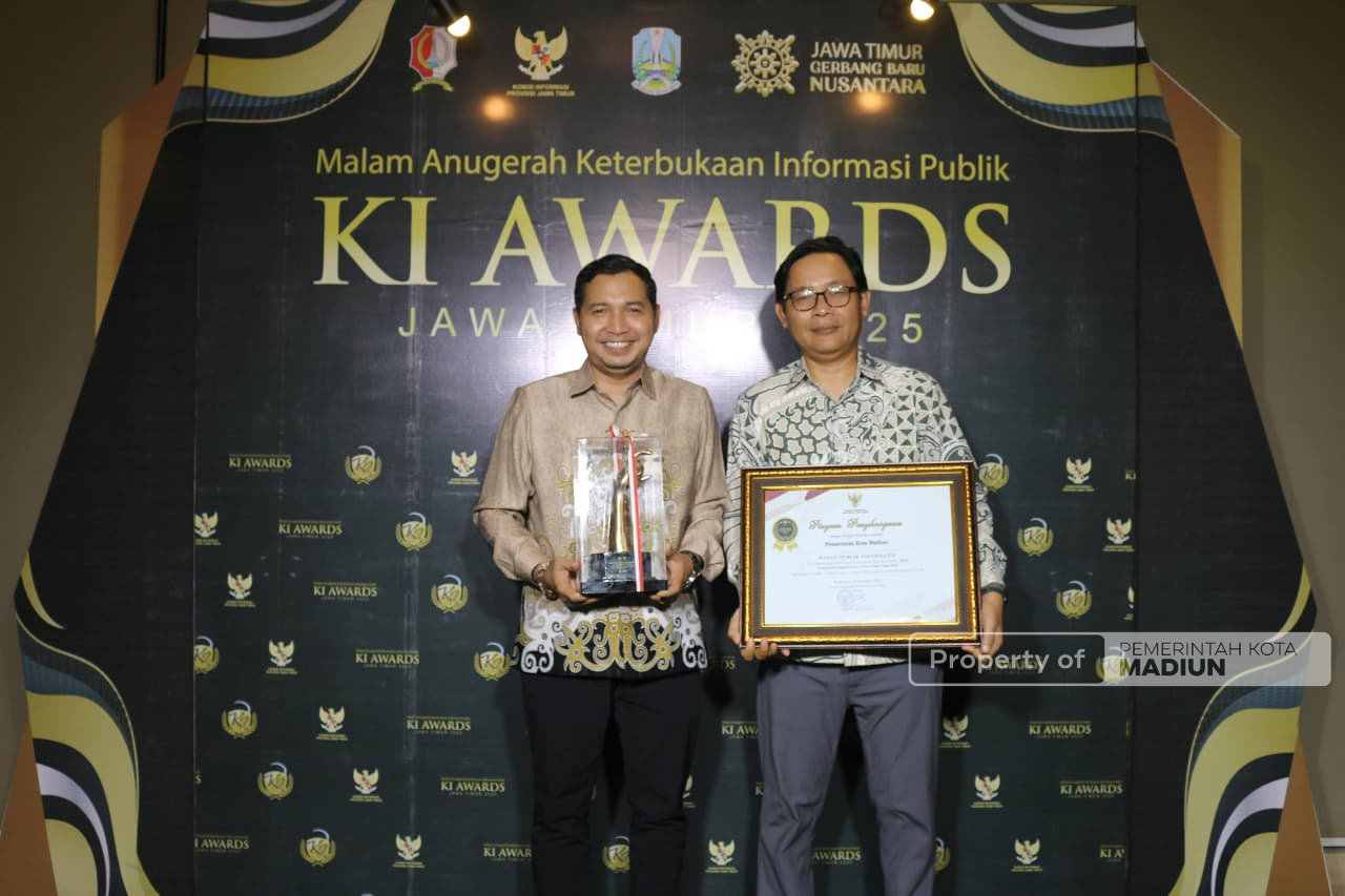 Komitmen Keterbukaan Diapresiasi, Kota Madiun Raih Predikat Informatif pada KI Awards 2025