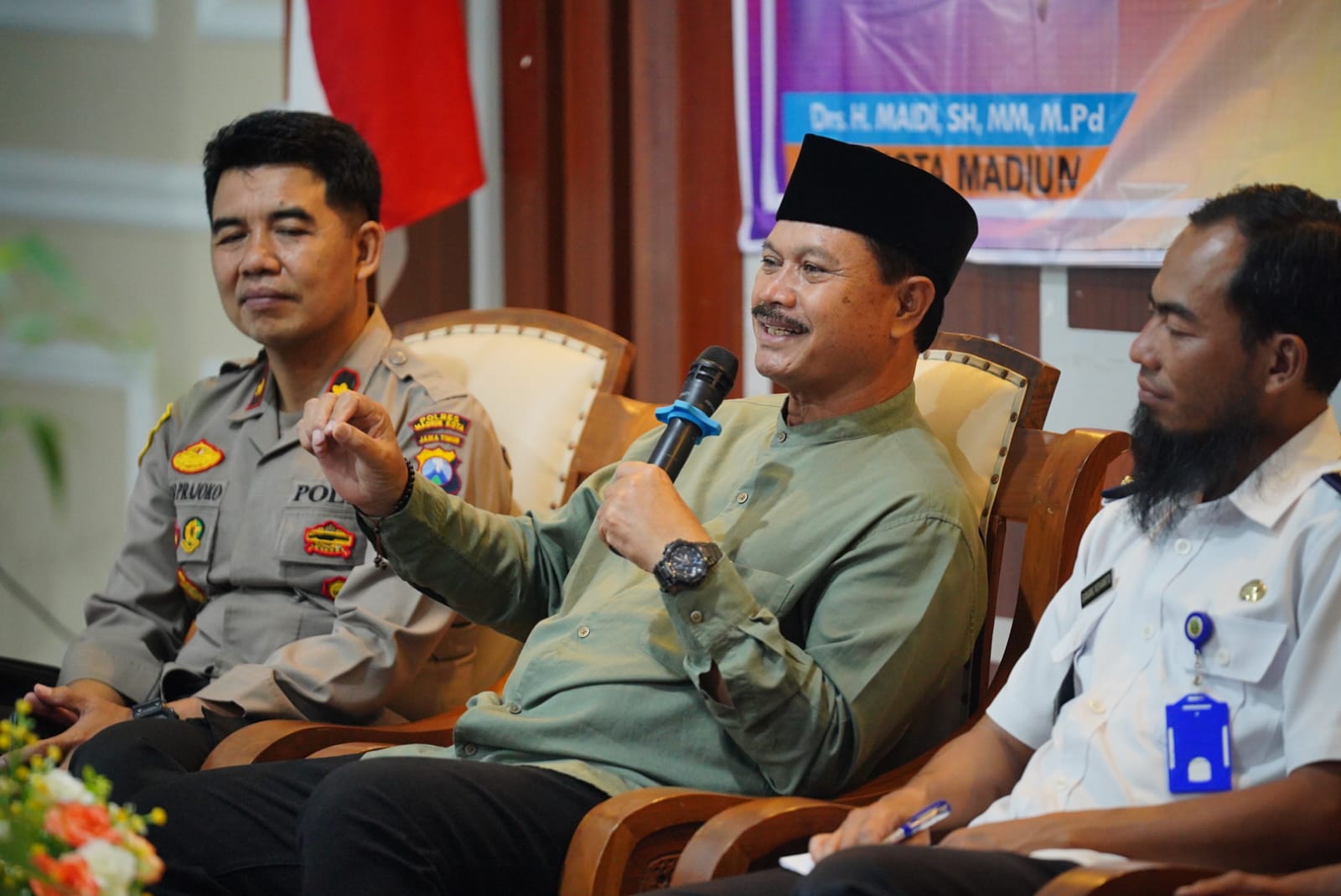 Rakor Kamtibmas di Kecamatan Manguharjo, Wali Kota Pesan Masyarakat Bijak Dalam Mengakses Informasi