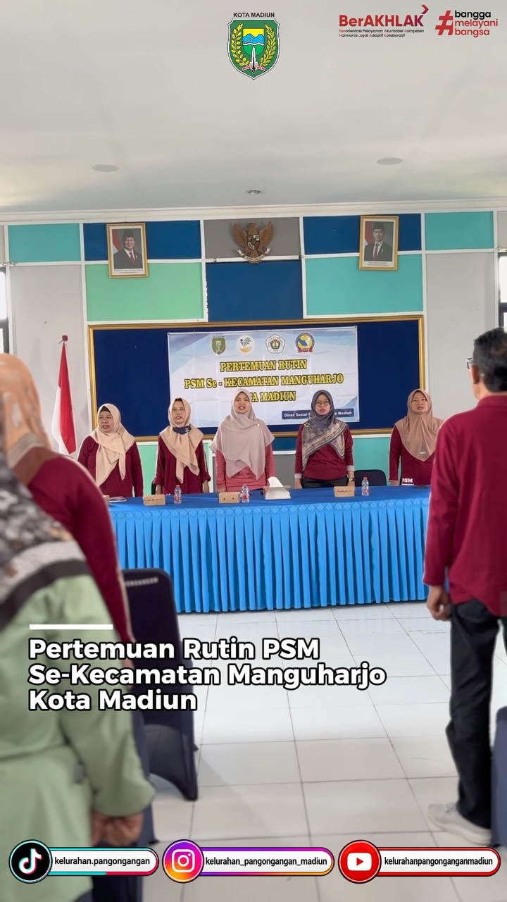 Pertemuan Rutin PSM Se-Kecamatan Manguharjo Kota Madiun pada Hari Jumat, 25 September 2026