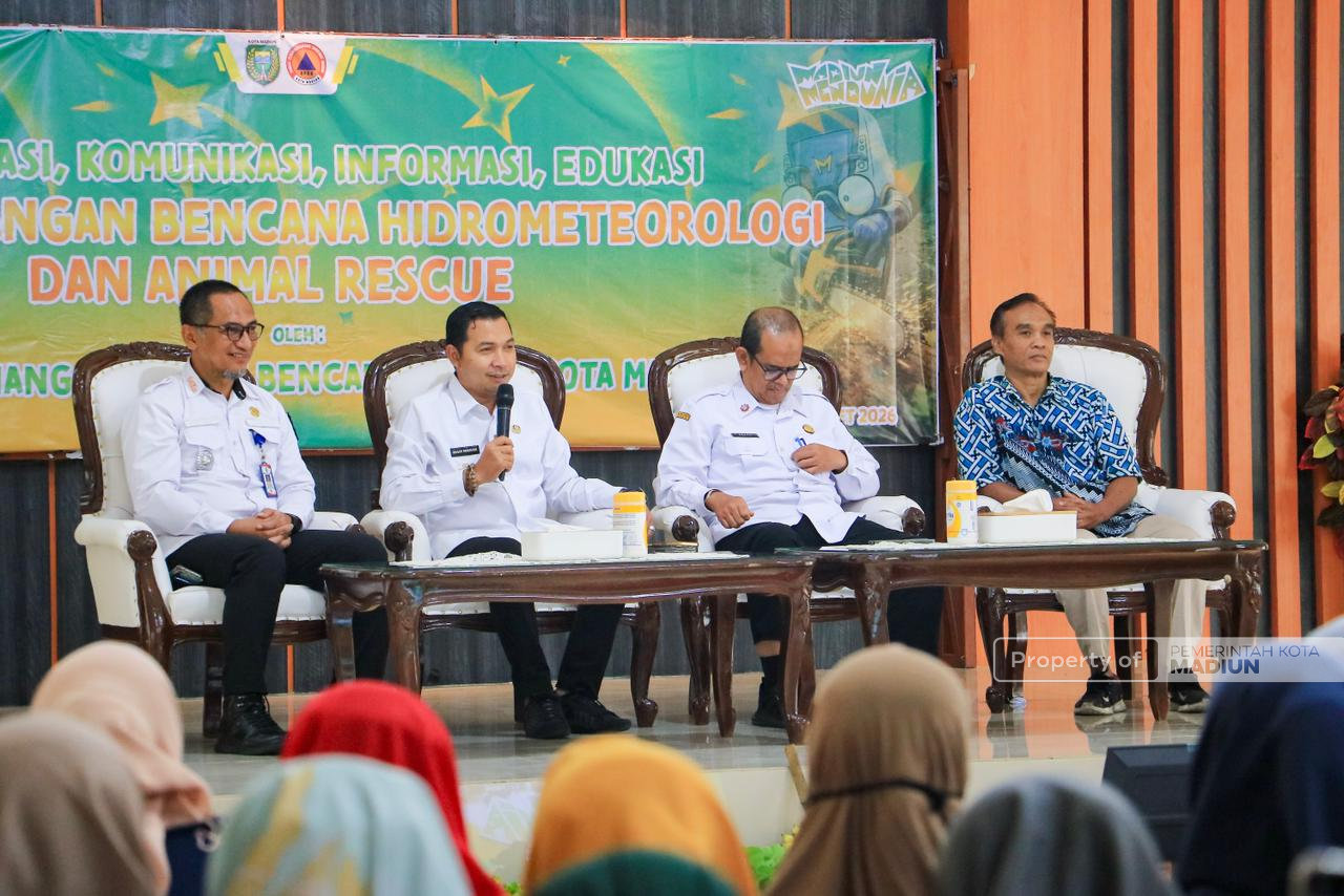 Cuaca Tak Menentu, BPBD Kota Madiun Gelar Sosialisasi Penanggulangan Bencana di Kecamatan Taman