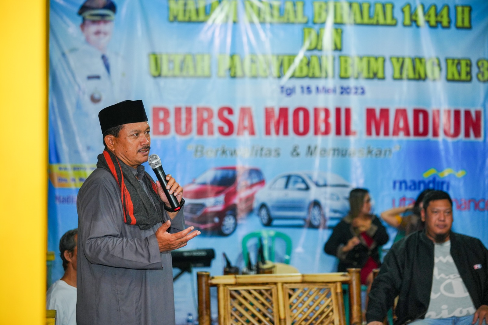 Hadiri Halal Bihalal Bursa Mobil Madiun, Wali Kota Imbau Pedagang Jaga Kerukunan Demi Kemajuan Kota