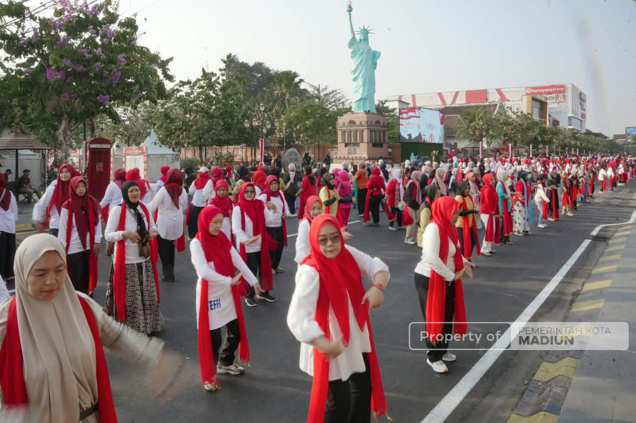 Madiun Menari Kurang Enam Hari Lagi, Plt Wali Kota Kembali Tinjau Persiapan di Lokasi