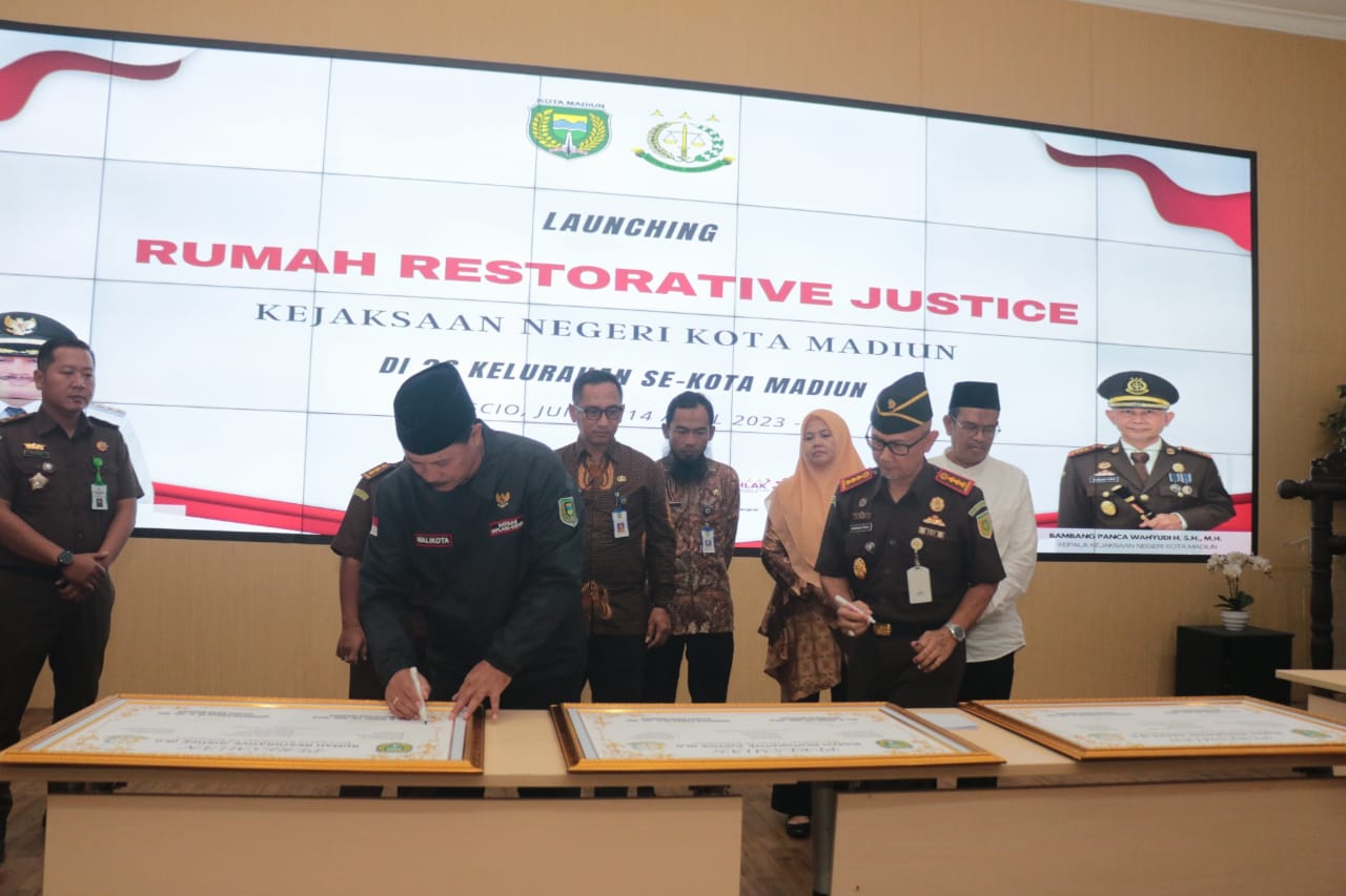 Launching Rumah Restorative Justice di 26 Kelurahan, Wali Kota Sampaikan Apresiasi Kepada Kejaksaan
