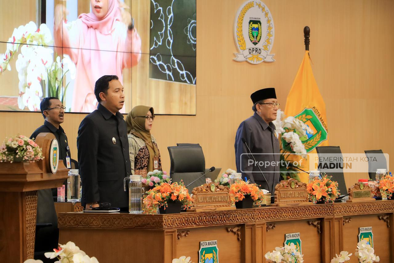 Pembahasan Raperda APBD 2026 Berlanjut, Fraksi-Fraksi DPRD Kota Madiun Sampaikan PU Dalam Paripurna