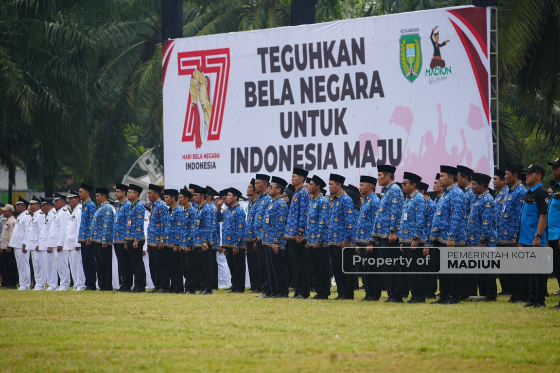 Upacara Hari Bela Negara ke-77, Wali Kota Madiun Ajak Masyarakat Perkokoh Ketahanan Sosial