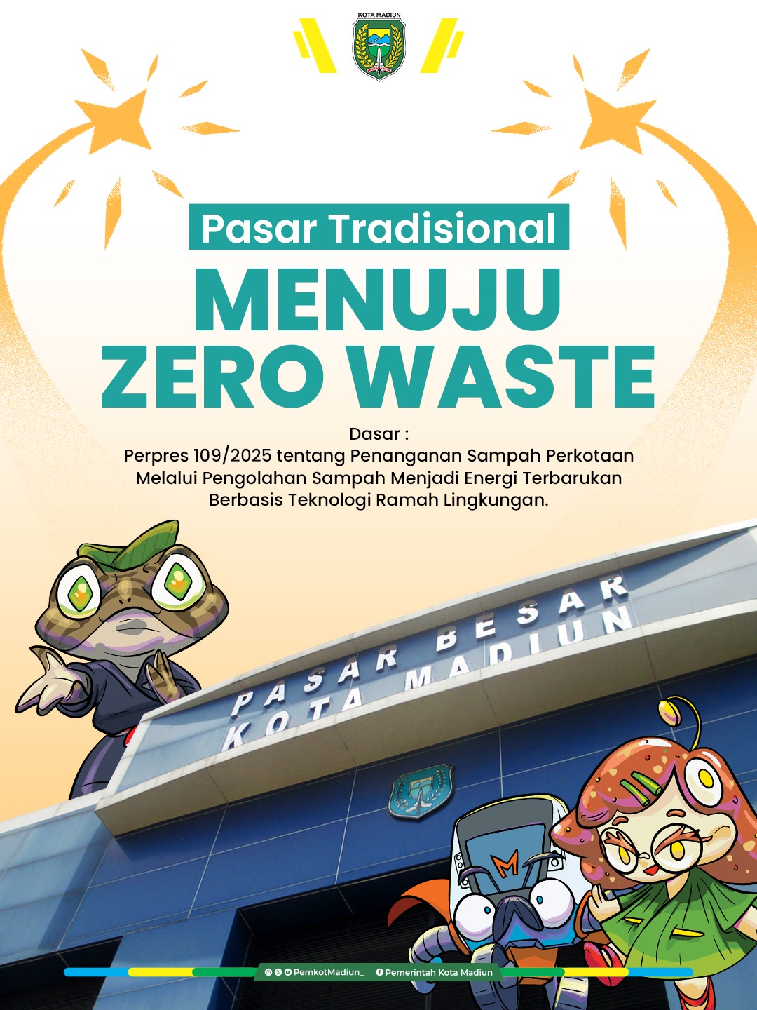 Pasar Tradisional Menuju Zero Sampah, dari Budidaya Maggot dan Komposter Berhasil Kurangi 30 Persen Volume Sampah