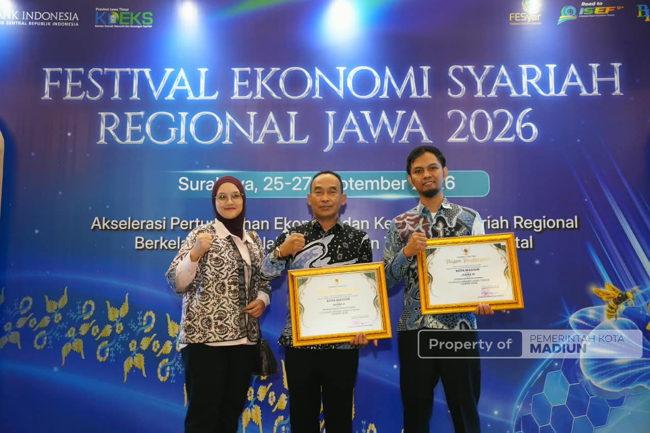 Perkuat Ekonomi Syariah, Kota Madiun Raih Dua Penghargaan di FESyar Regional Jawa 2026