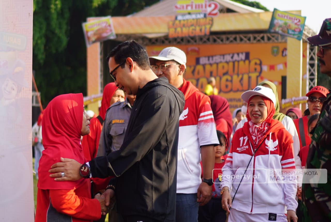 Plt Wali Kota Madiun Hadiri Blusukan Kampung Bangkit, Warga Gulun Antusias Ikuti Jalan Santai